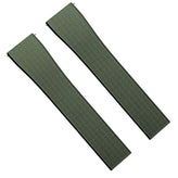 Mosaic CTS Rubber Watch Strap - Military Green