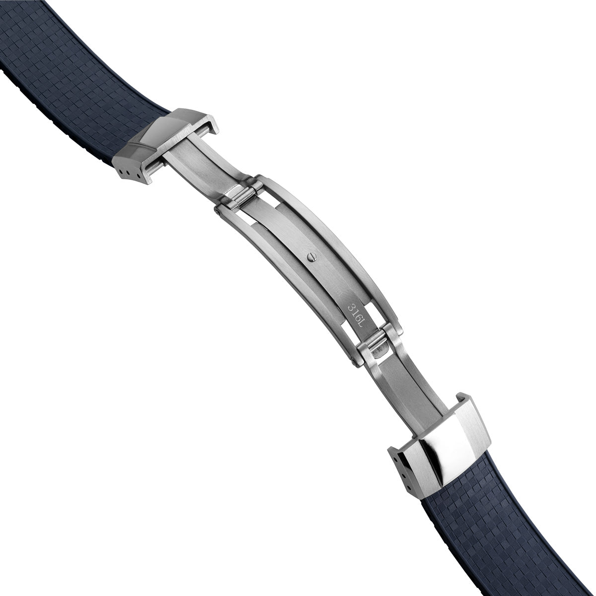 Mosaic CTS Rubber Watch Strap - Navy Blue