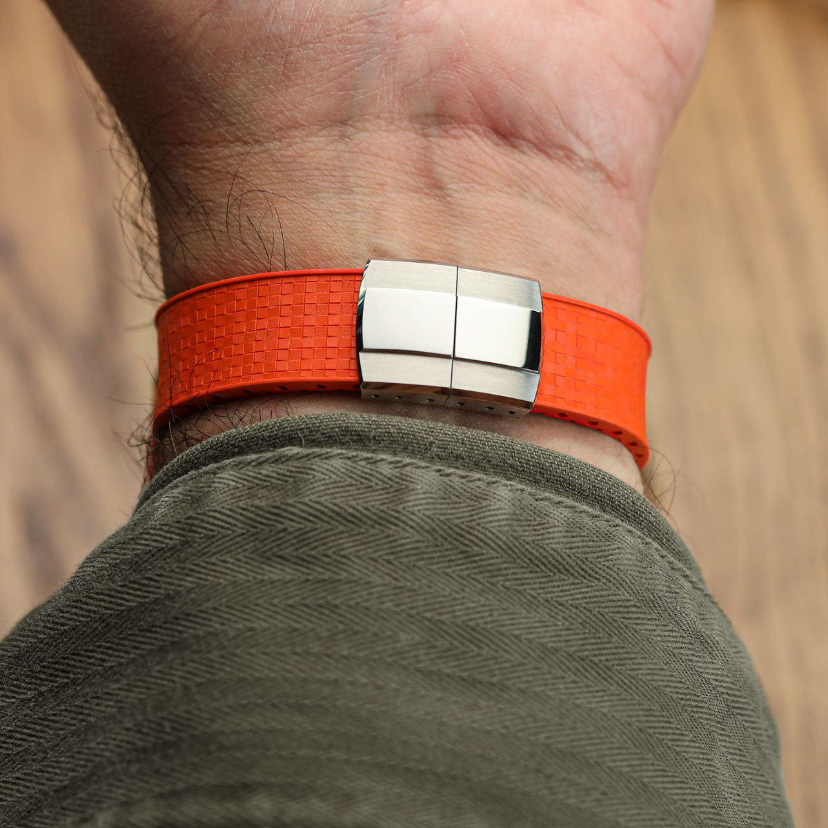 Mosaic CTS Rubber Watch Strap - Navy Blue