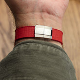Mosaic CTS Rubber Watch Strap - Tomato Red