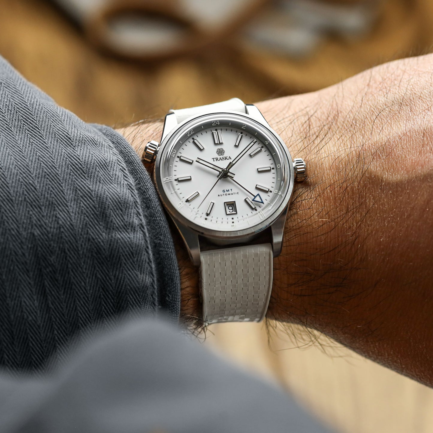Mosaic CTS Rubber Watch Strap - Ice White