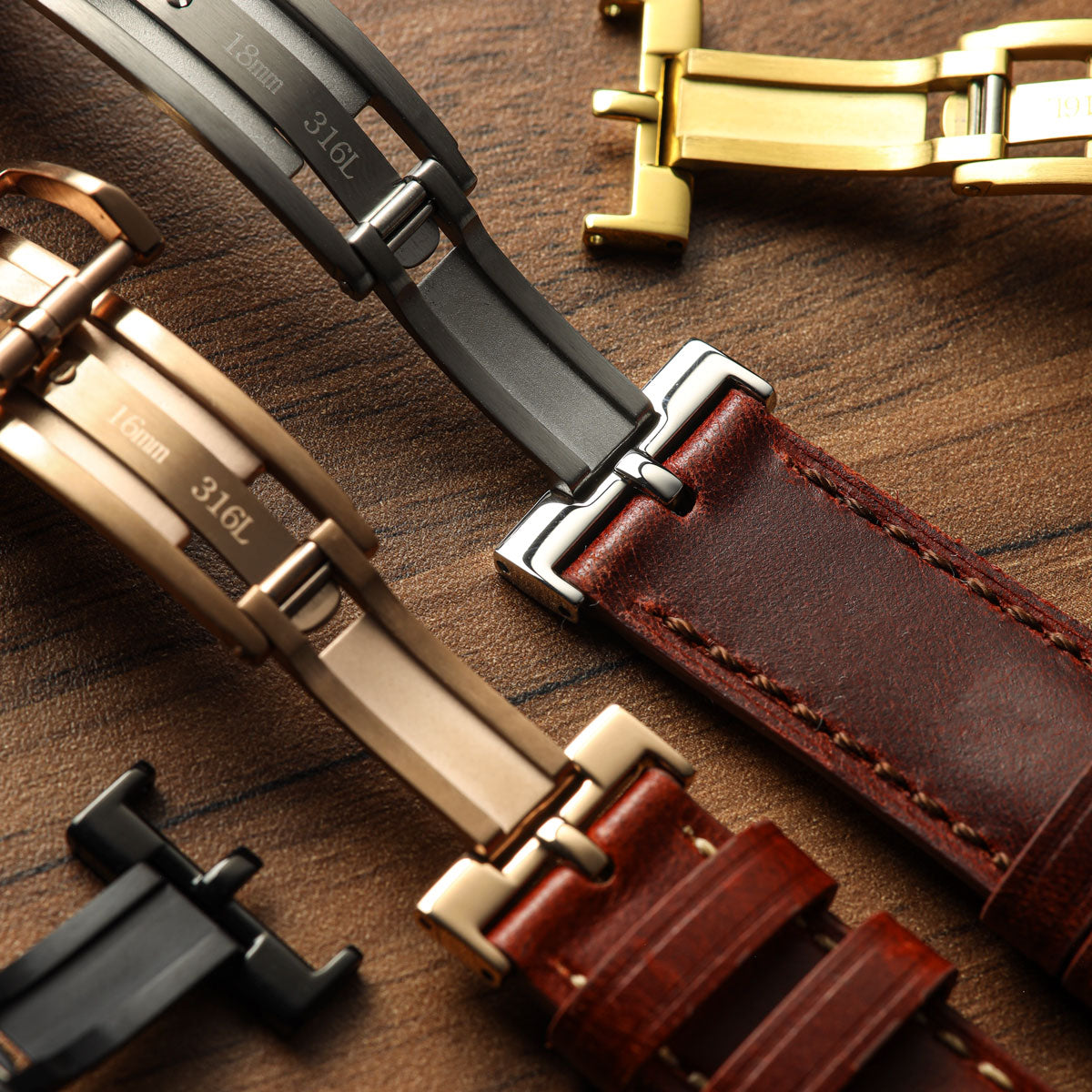 Axis Spring Deployant Clasp – IP Rose Gold