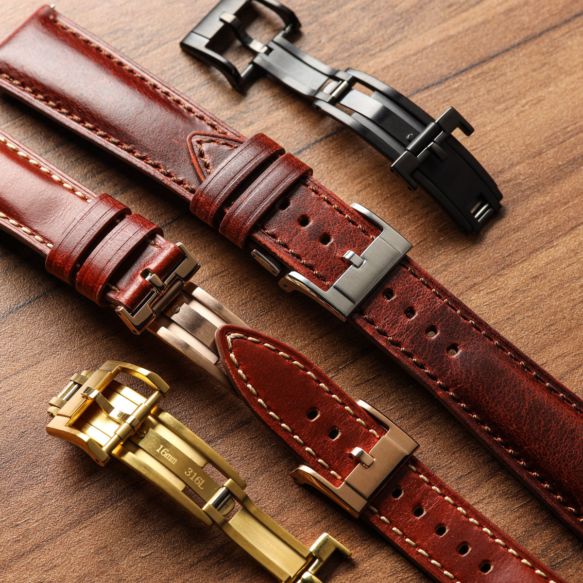 Axis Spring Deployant Clasp – IP Rose Gold