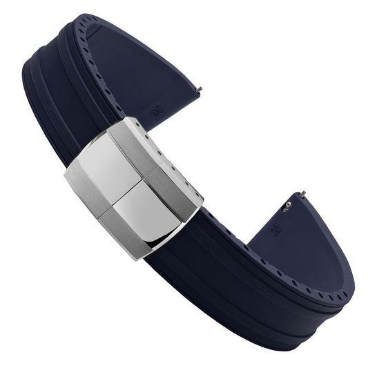 Radius CTS Rubber Watch Strap - Navy Blue