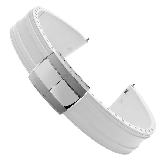 Radius CTS Rubber Watch Strap - Ice White