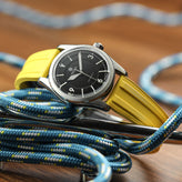 Radius CTS Rubber Watch Strap - Canary Yellow on Traska