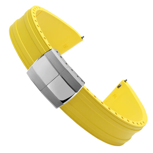Radius CTS Rubber Watch Strap - Canary Yellow