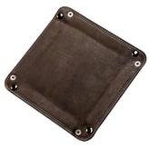 Genuine Leather Watch Tray - Brown Nubuck