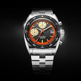 Nivada Grenchen Autochron Orange - ETA Valjoux 7750 Automatic - Bracelet