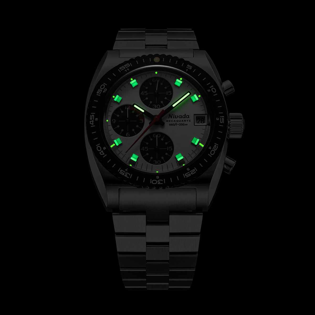Nivada Grenchen Autochron Panda - Bracelet