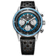 Nivada Grenchen Chronoking Racing II Blue - Black Racing Strap
