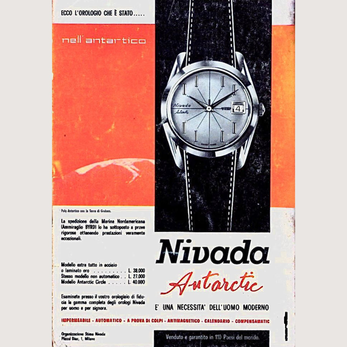 Nivada Grenchen Super Antarctic 3.6.9 Tropical - 38mm - Black Racing