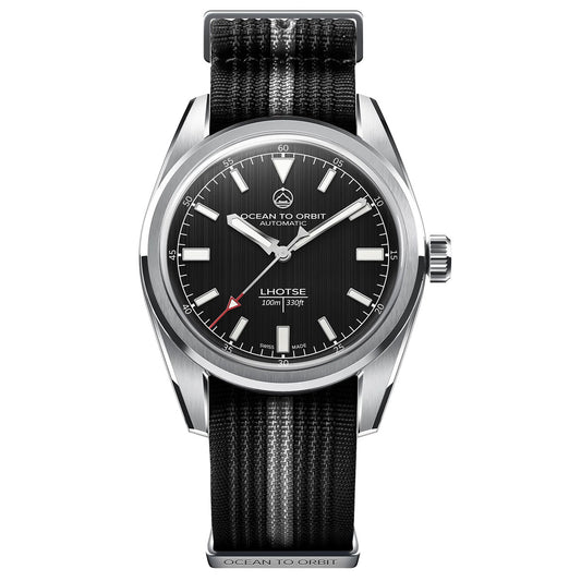 Ocean To Orbit LHOTSE Classic Steel 38.5mm Nylon Strap
