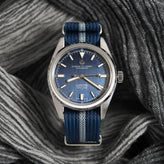 Ocean To Orbit LHOTSE Blue Steel 38.5mm Nylon Strap