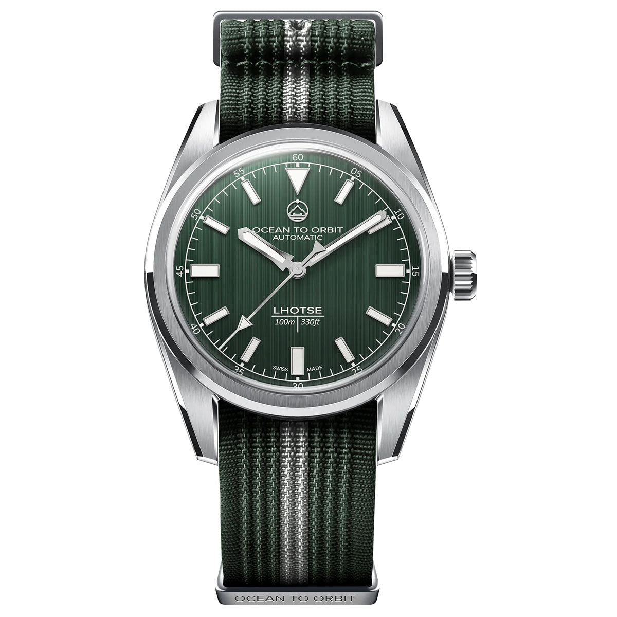 Ocean To Orbit LHOTSE Green Steel 38.5mm Bracelet