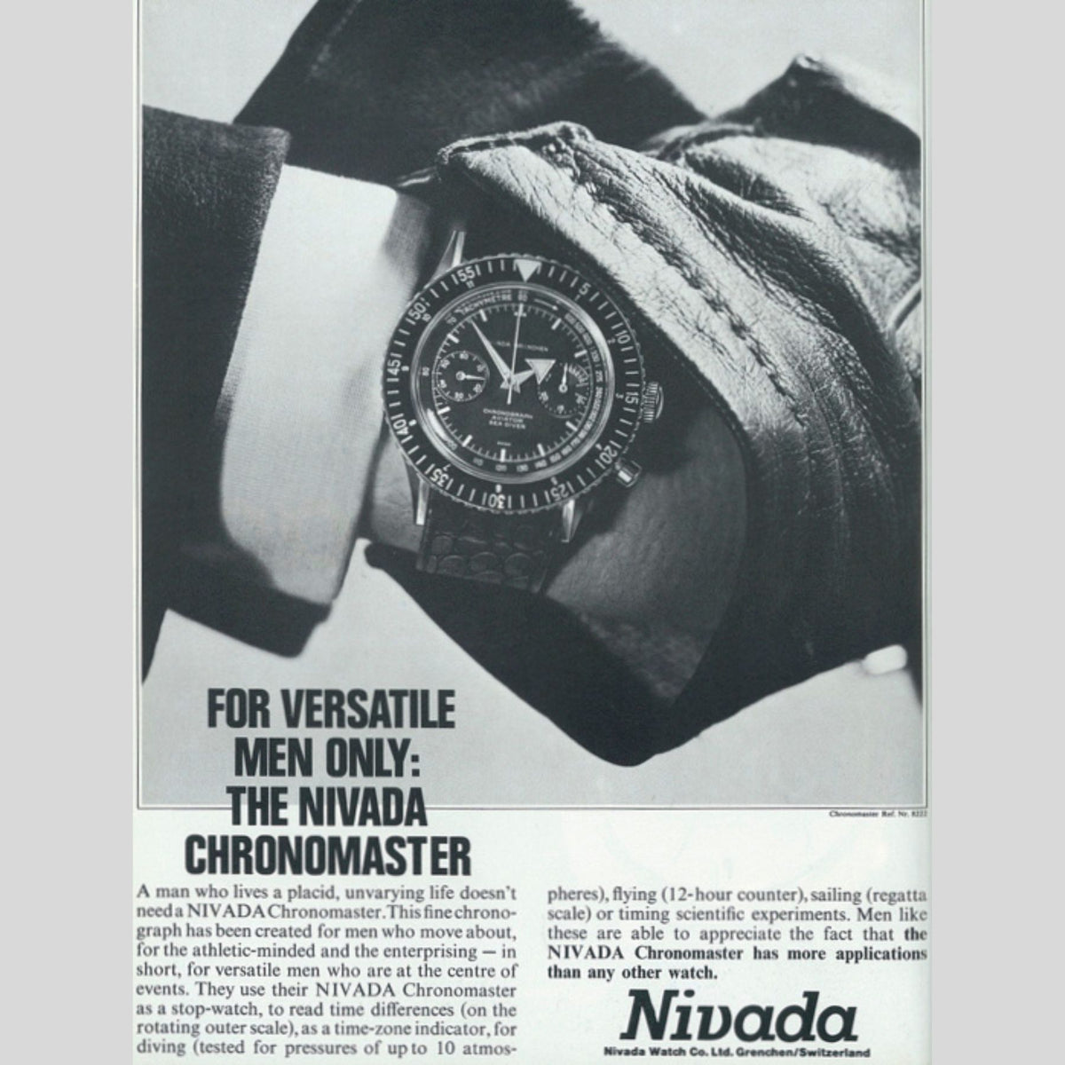 Nivada Grenchen Super Antarctic 3.6.9 Tropical - 38mm - Black Racing