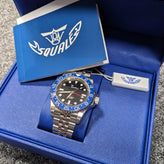 Squale 30 ATMOS 1545 GMT Mechanical Watch - Black / Blue - LIKE NEW