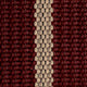 WatchGecko Ridge Military Nylon Watch Strap - Burgundy Red & Beige Stripe