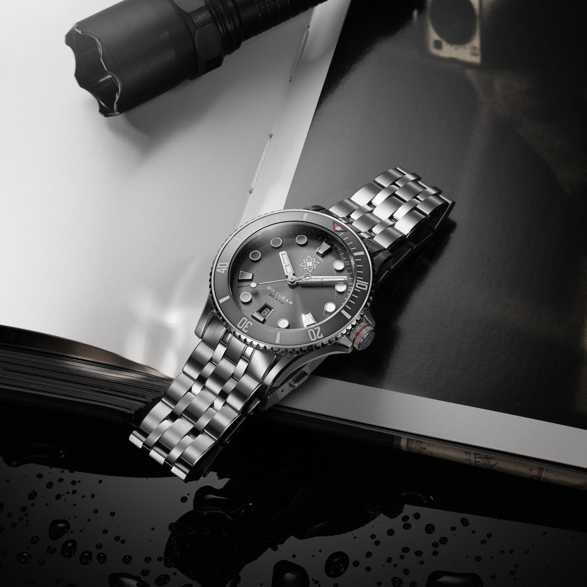 Second Hour Gin Clear Mk3 - Rhodium Dial