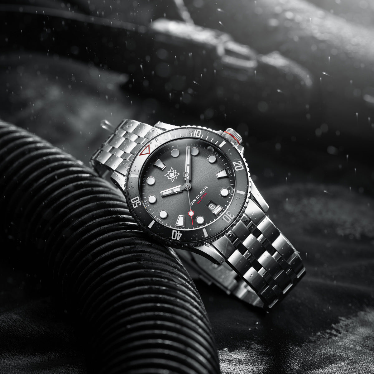 Second Hour Gin Clear Mk3 - Rhodium Dial
