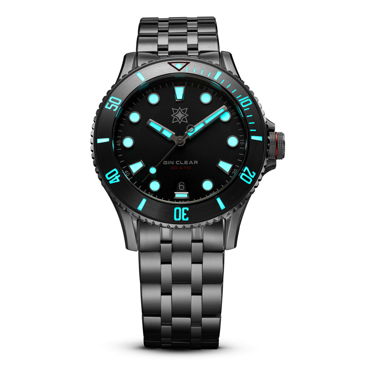 Second Hour Gin Clear Mk3 - Rhodium Dial