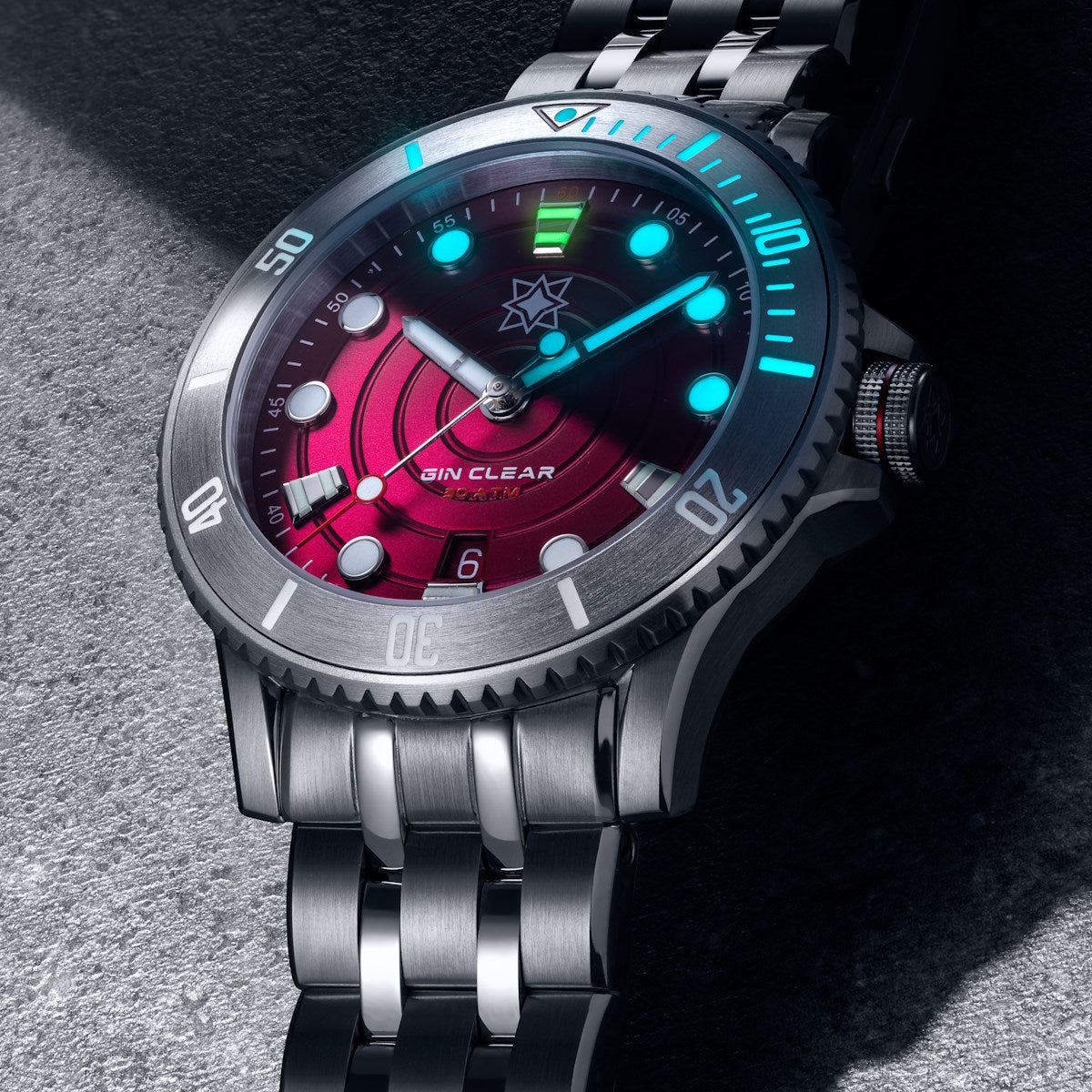 Second Hour Gin Clear Mk2 Ripple Edition - Red