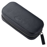 WatchGecko Dual Travel Watch Case - Navy Blue / Orange