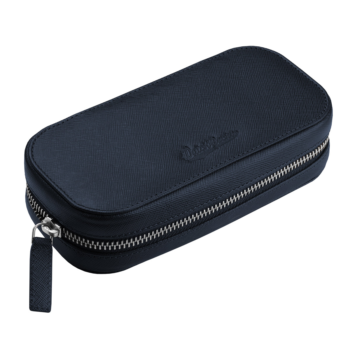 WatchGecko Dual Travel Watch Case - Navy Blue / Orange