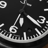 Sinn 556 A Automatic Sports Watch - Arabic Numerals Black Dial - Solid Bracelet