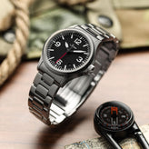 Sinn 556 A RS Automatic Sports Watch - Black Dial - Solid Bracelet