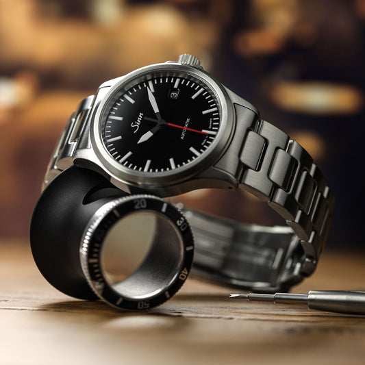 Sinn 556 I RS Automatic Sports Watch - Black Dial - Solid Bracelet