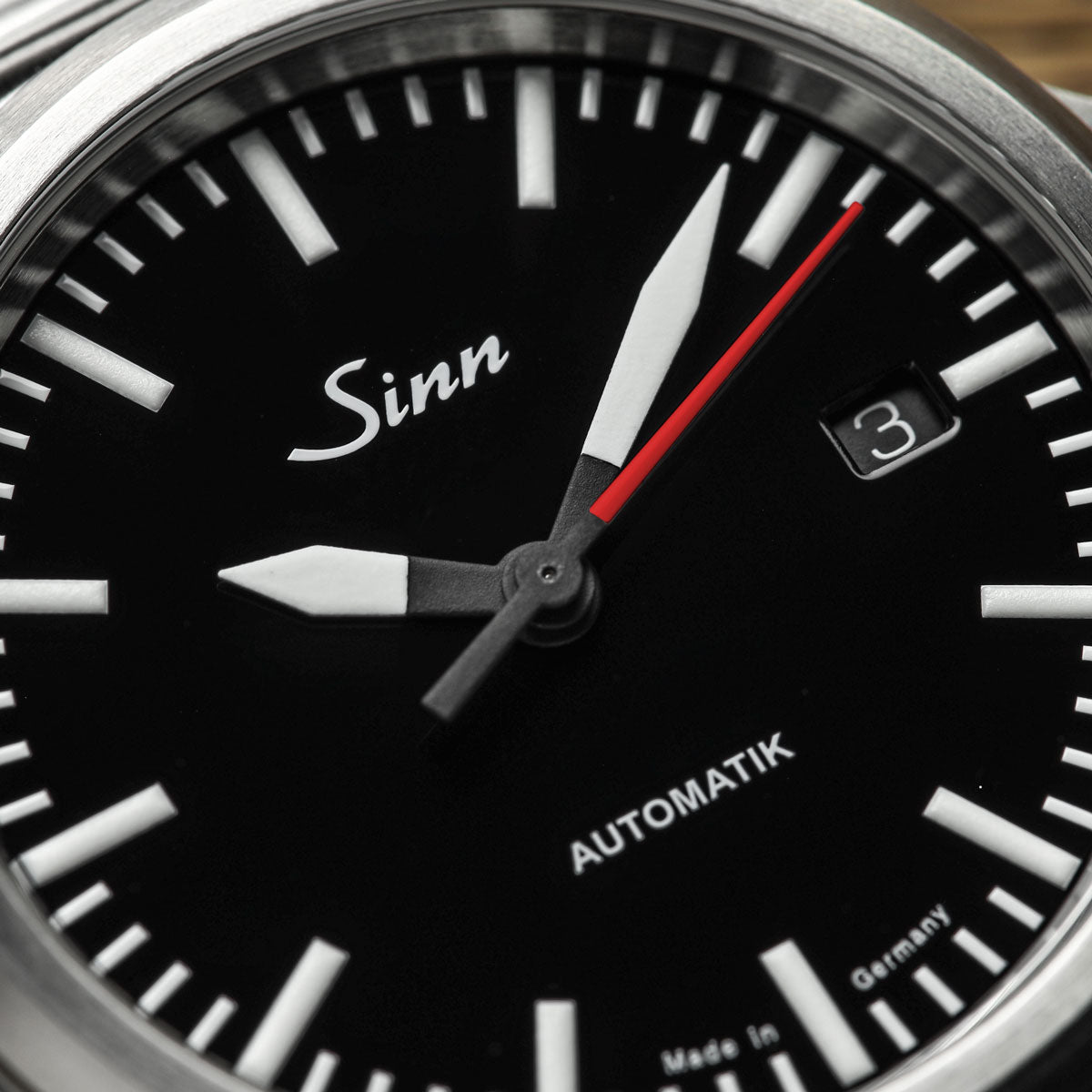 Sinn 556 I RS Automatic Sports Watch - Black Dial - Solid Bracelet