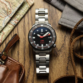 Sinn U50 SDR (Tegiment Black Bezel) - Black Dial - Solid bracelet