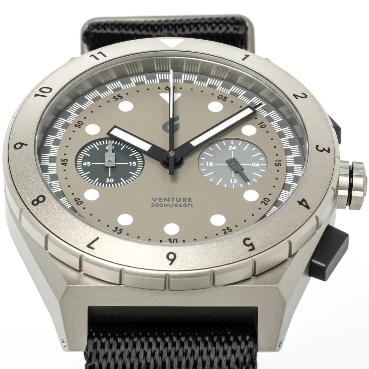 Boldr Venture Titanium Chronograph Watch Velo Mono