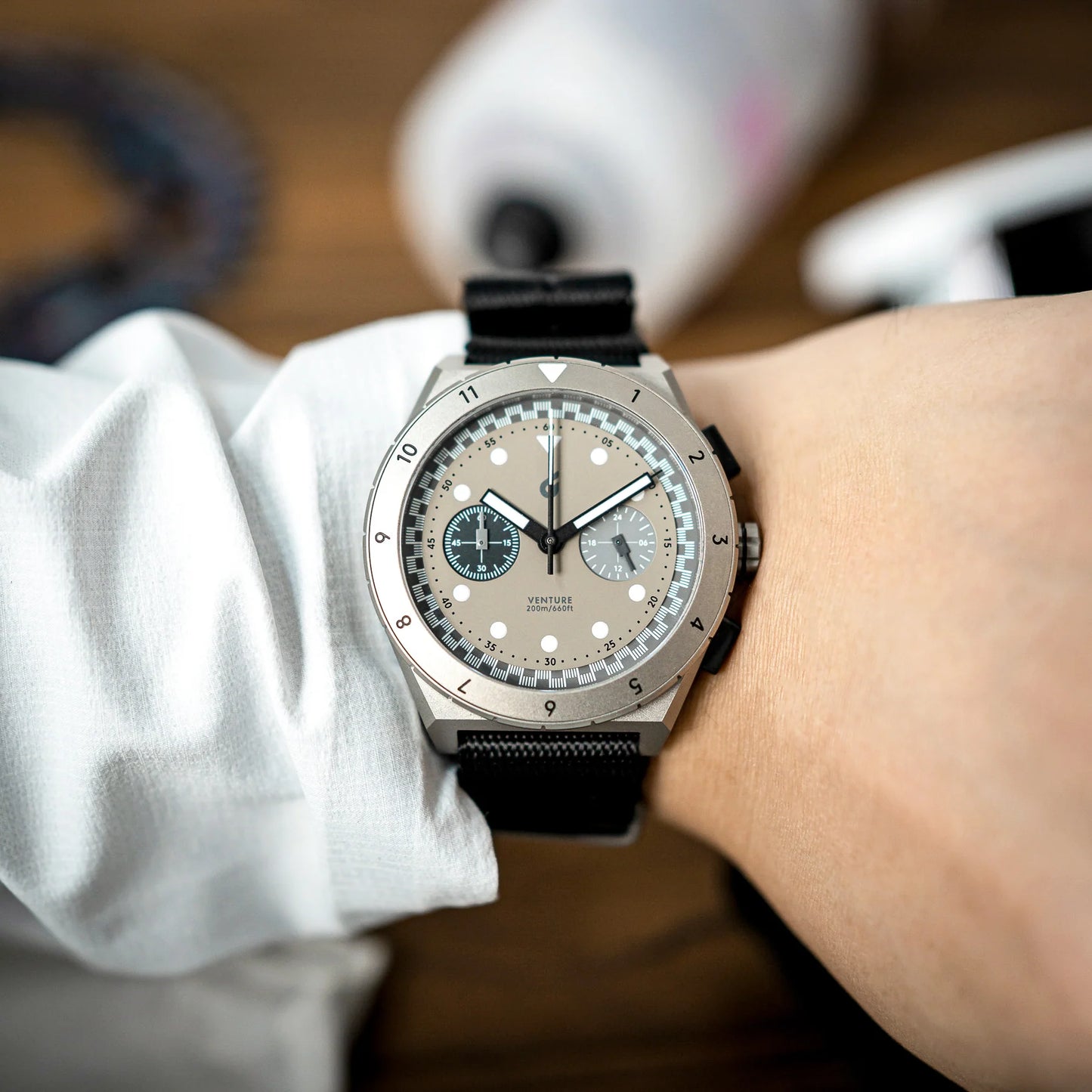 Boldr Venture Titanium Chronograph Watch Velo Mono