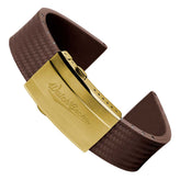 400 CTS Italian Rubber Divers Reversible Watch Strap - Brown - Brushed / Polished Buckle