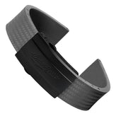 400 CTS Italian Rubber Divers Reversible Watch Strap - Cloud Grey - Brushed / Polished