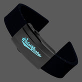 400 CTS Italian Rubber Divers Reversible Watch Strap - Dark Blue - Brushed / Polished