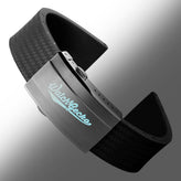 400 CTS Italian Rubber Divers Reversible Watch Strap - Anthracite  - Brushed / Polished Buckle