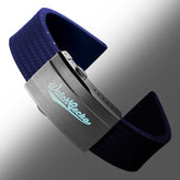 400 CTS Italian Rubber Divers Reversible Watch Strap - Royal Blue - Brushed / Polished