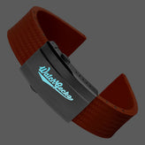 400 CTS Italian Rubber Divers Reversible Watch Strap - Orange - Brushed/Polished