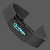 400 CTS Italian Rubber Divers Reversible Watch Strap - White  - Brushed / Polished