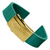 400 CTS Italian Rubber Divers Reversible Watch Strap - Capri Sea - Brushed / Polished Buckle