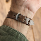 Cromford Horween Shell Cordovan Leather Watch Strap - Medium Brown