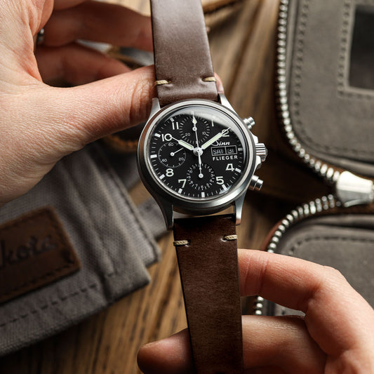Cromford Horween Shell Cordovan Leather Watch Strap - Chocolate Brown