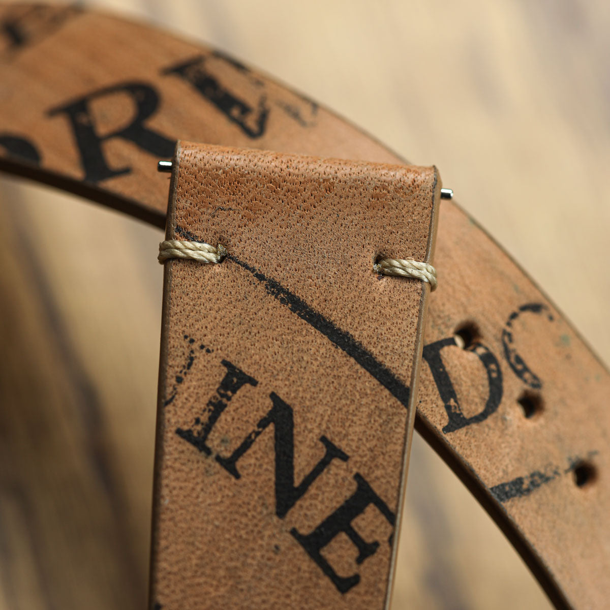 Newham Inverted Horween Shell Cordovan Watch Strap - Olive Green