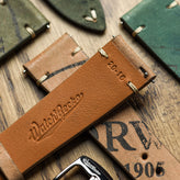 Newham Inverted Horween Shell Cordovan Watch Strap - French Beige