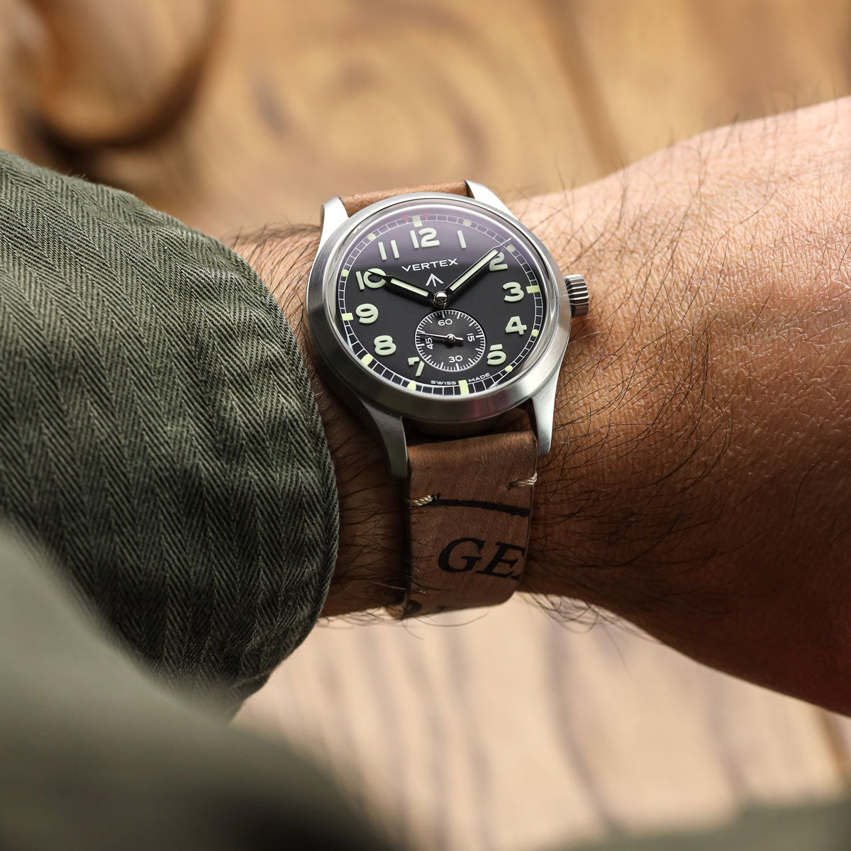 Inverted Watch Newham Inverted Horween Shell Cordovan Watch Strap - French Beige ...