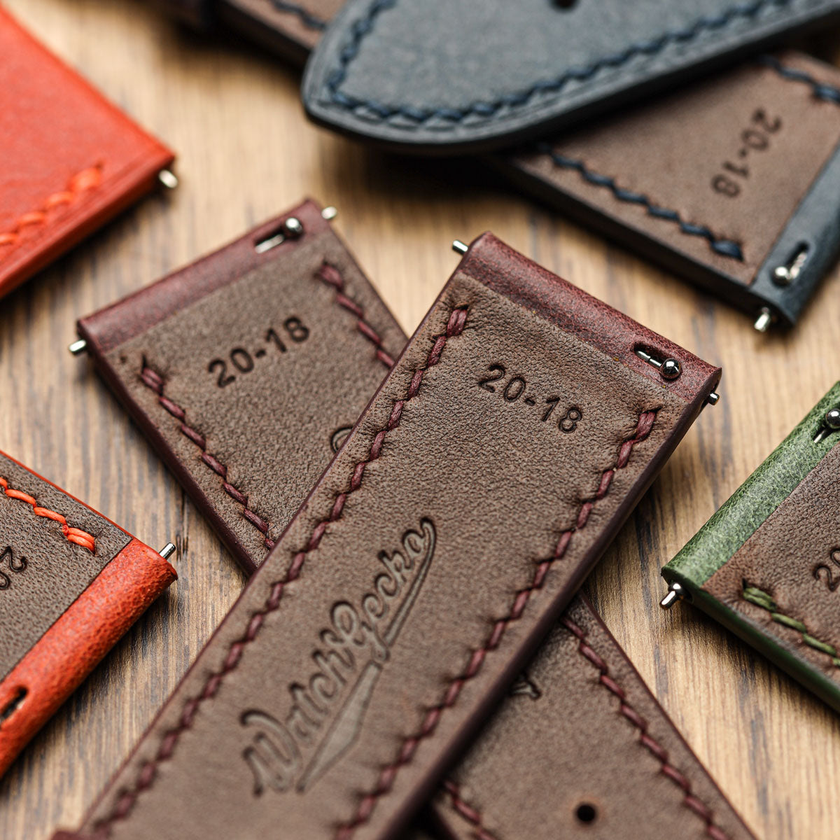 Ravello Tuscan Leather Watch Strap  - Dark Brown