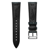 Original Highley Half Padded Martino Italian Leather Watch Strap - Jeans Blue